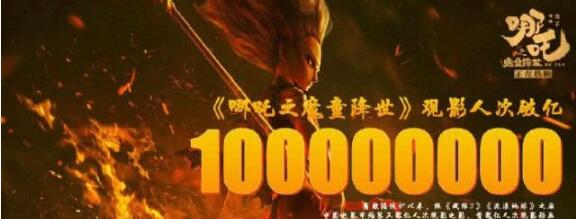 哪吒觀影人次破億、票房超過30億，扛起票房大旗的第19天~